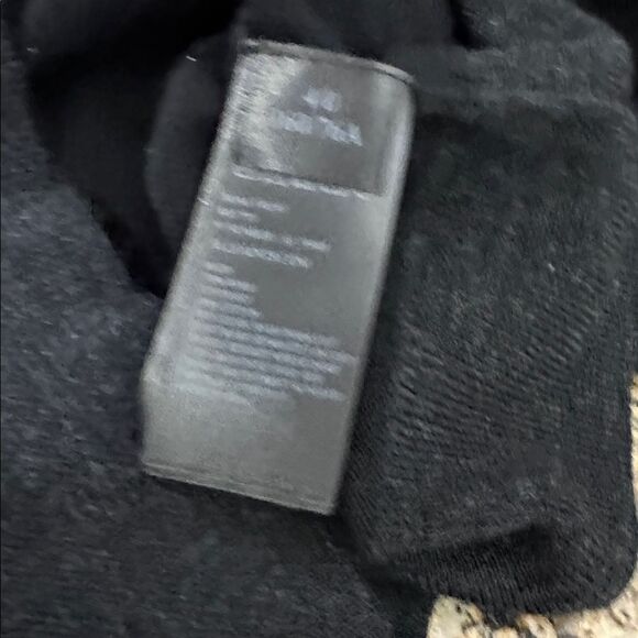 All Saints Black Gray Draped Front Long Sleeve Cardigan Sweater Size 0 - Picture 7 of 10